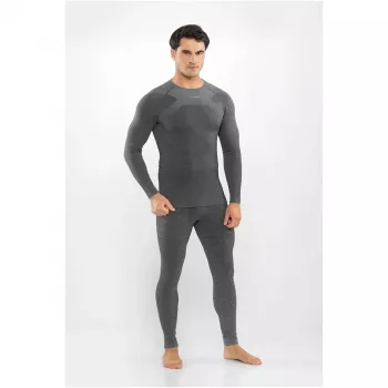 Set de lenjerie de corp din merino pentru bărbați Viking Altis Man Set, verde închis, L