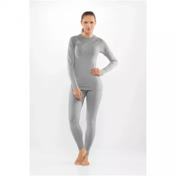 Set de lenjerie de corp din merino pentru femei Viking Altis Lady Set, gri, L
