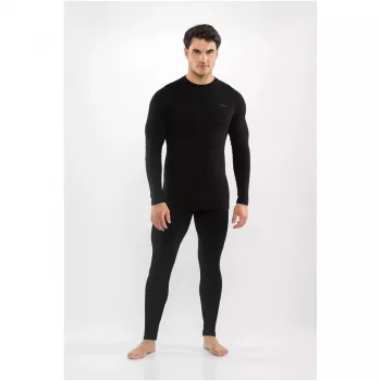 Set de lenjerie de corp din merino pentru bărbați Viking Meriboo Man Set, negru, L