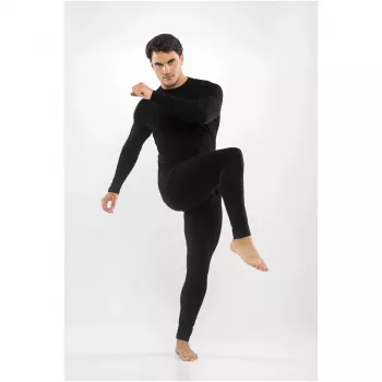 Set de lenjerie de corp din merino pentru bărbați Viking Meriboo Man Set, negru, L