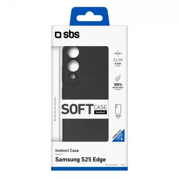 Husă SBS Instinct pentru Samsung Galaxy S25 Edge, neagră