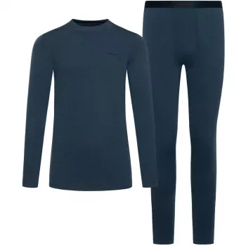 Set de lenjerie de corp din merino pentru bărbați Viking Meriboo Man Set Merino, bleumarin, XL
