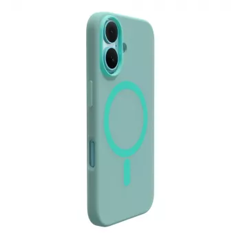 Husă din silicon MagSafe Puro Daylight pentru iPhone 16, verde