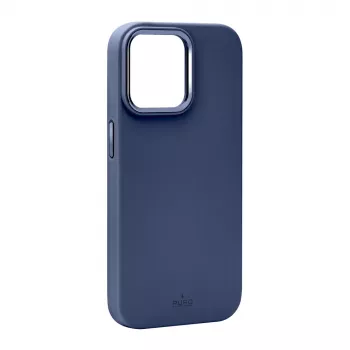 Husă din silicon MagSafe Puro Icon Mag Pro pentru Apple iPhone 15 Pro Max, albastru închis