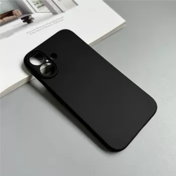 Husă moale Hurtel Soft Case pentru iPhone 16 Plus, neagră