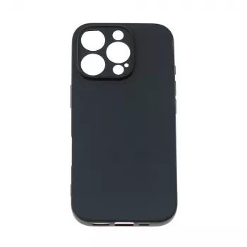 Husă soft Hurtel pentru iPhone 16 Pro Max, neagră