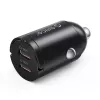 Încărcător auto Orico MiniRing MR-30-2C 30 W 2x USB-C, negru