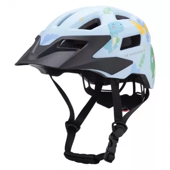Cască de MTB pentru copii Wozinsky cu vizieră detașabilă, mărimea XS (48-52 cm), albastru deschis