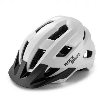 Cască de bicicletă pentru tineri Rockbros LK-67 cu vizieră detașabilă, 54-58 cm, alb