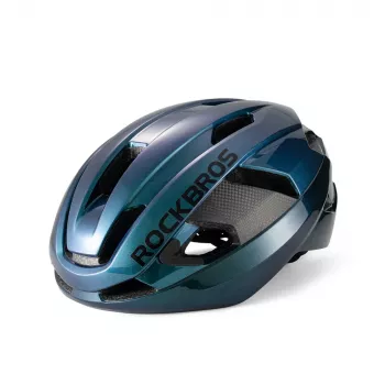 Cască de bicicletă Rockbros LK-15 Carbon Fiber mărimea L (58-62cm), Chameleon Blue