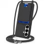 Husă TPU Hurtel pentru Samsung Galaxy S26, cu suport pentru card și șnur crossbody, neagră