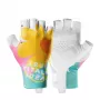 Mănuși de ciclism pentru damă Rockbros S389 cu degete scurte și amortizare a șocurilor, mărimea L, multicolor