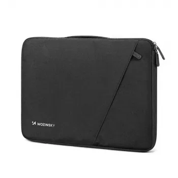 Geantă pentru laptop Wozinsky WTNP-15B 15,6 inch cu mâner retractabil, neagră