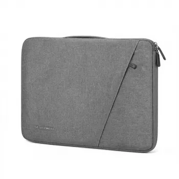 Geantă pentru laptop Wozinsky WTNP-15G 15,6 inch cu mâner retractabil, gri