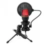 Microfon de studio pentru gaming cu fir Wozinsky WM-W111 cu suport și iluminare RGB, negru