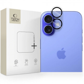 Sticlă călită pentru lentila camerei Tech-Protect Cam Fit+ pentru Apple iPhone 17, transparent