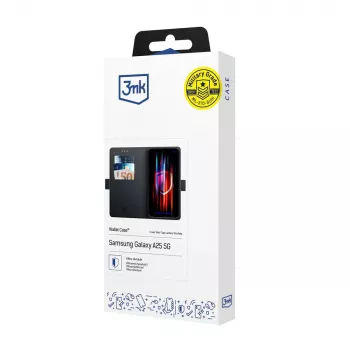 Husă portofel 3MK Wallet Case Samsung Galaxy A25 5G, neagră