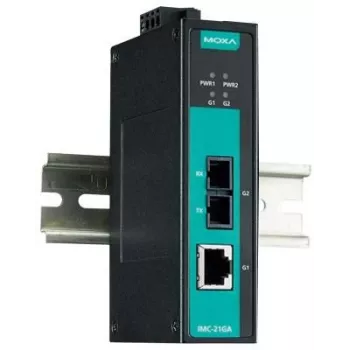 Convertor media de rețea MOXA IMC-21GA-SX-SC-T (47419)
