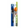 Marker permanent DIY STAEDTLER Lumocolor duo, 2 vârfuri, 0,6 mm / 1,5 mm, blister (348-9 BK-1)