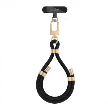 Curea de mână Tech-Protect C4S Rope, negru/auriu