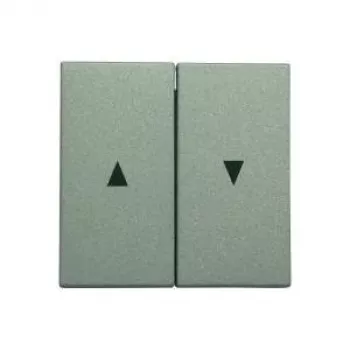 Clapă întrerupător jaluzea Gira 029426 cu săgeți, System 55, aluminiu