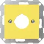 Capac Gira 027102 cu inel de susținere 22,5 mm System 55, galben