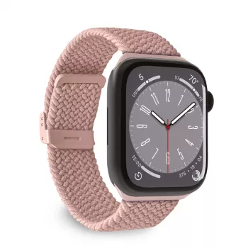 Curea din nailon PURO Loop pentru Apple Watch 38/40/41 mm, roz