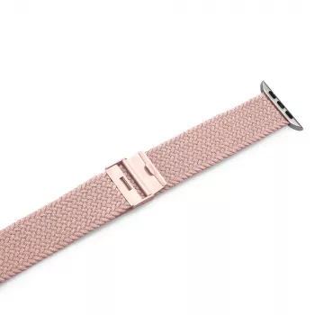 Curea din nailon PURO Loop pentru Apple Watch 38/40/41 mm, roz