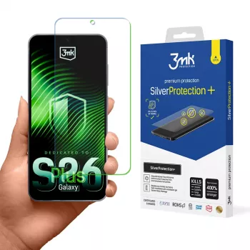 Folie de protecție antimicrobiană 3MK SilverProtection+ pentru Samsung Galaxy S26+