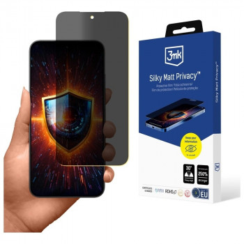Folie de protecție ecran mată cu confidențialitate 3MK Silky Matt Privacy pentru Xiaomi Poco F7