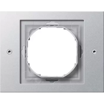 Ramă de acoperire Gira TX_44 021165, 1 modul, IP44, rezistentă la rupere, aluminiu
