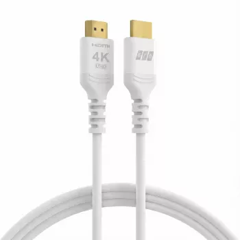 EFB Elektronik HDMI-20-00011 HDMI Cable High Speed with Ethernet, 4K60Hz, 18 Gbit/s, 0.5 m, White, HDMI 2.0 Compatible