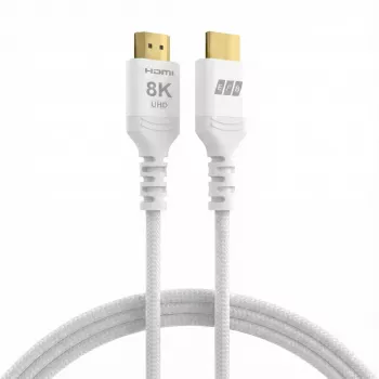 EFB Elektronik HDMI-21-00010 HDMI Cable Ultra High Speed, 8K60Hz, 48 Gbit/s, 1 m, White, HDMI 2.1/2.0 Compatible