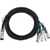 BlueOptics QSFP28-4SFP28-DAC-2M BlueLAN QSFP28 to 4x SFP28 DAC Breakout Cable, 2 m, Compatible with Radware, SC282701L2M26
