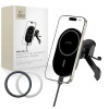 Tech-Protect MM15W-V6 Magnetic MagSafe Stable Vent Car Mount with 15W Wireless Charger, Black