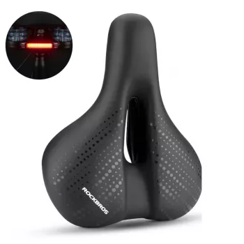 Șa MTB Rockbros 38218916002 cu lampă, negru