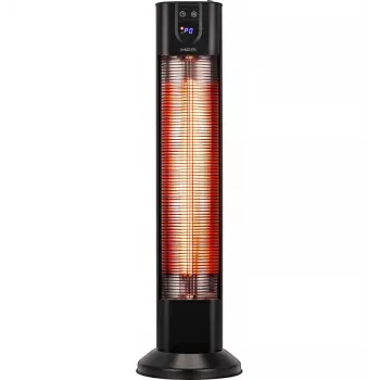 Radiator cu infraroșu cu fibră de carbon pentru terasă MPM MUG-26, negru