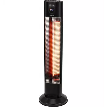 Radiator cu infraroșu cu fibră de carbon pentru terasă MPM MUG-26, negru