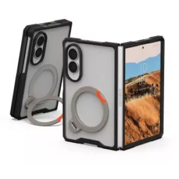 Husă cu suport și modul magnetic Urban Armor Gear UAG Mouve XTE 360 pentru Samsung Galaxy Z Fold8, Ice/neagră