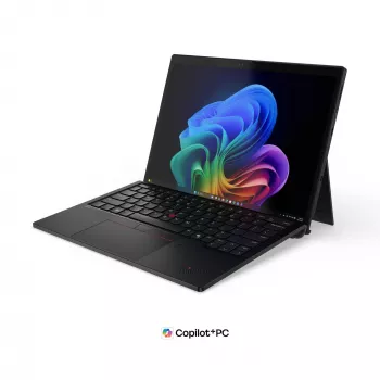 Notebook Lenovo ThinkPad X13 Detachable Gen 1 21U6002DPB, 13,3 inch WUXGA Touch, Intel Core Ultra 7 365, 32 GB RAM, 1 TB SSD, Windows 11 Pro, LTE, negru, 3 ani Premier Support