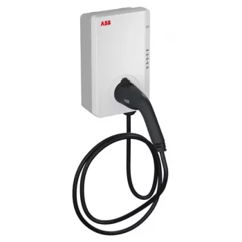 Stație de încărcare EV ABB Terra AC TAC-W22-G5-R-C-0, 22 kW, Type 2, cablu 5 m, alb