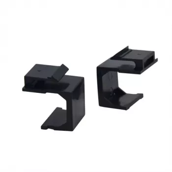 Capac pentru inserție modulară VALUE - negru (pachet)